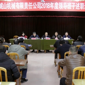 天水市工信委对公司领导班子进行年度考核